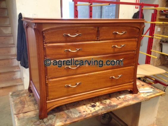 Furniture Cabinet Nouveau Chest Of Draws Dresser Bureau Agrell
