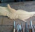 Carved Wood Eagle.