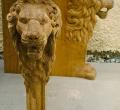 Lion chair detail.