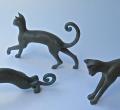 Bronze cats 