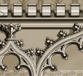 Gothic fireplace overmantel