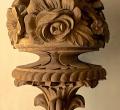 Finial with roses