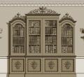 Neoclassical bookcase
