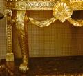 18th Century gilt console table.