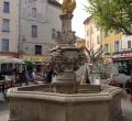 Stone carved fountain