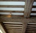 Carved oak beams