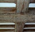 Carved oak beams