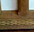 Carved oak beams