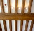 Carved oak beams