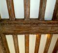 Carved oak beams