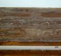 Carved oak beams