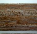 Carved oak beams