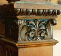 Newel post carving 