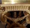 Versailles gilt clock consol table 