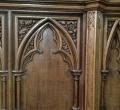 Wood panel with tracery 