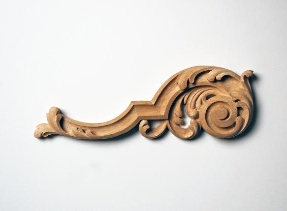 French-Style Acanthus-Leaf Scroll Appliqué