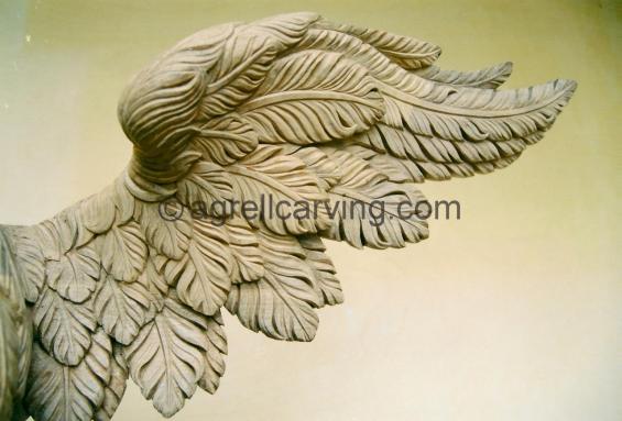 Carved Wood Eagle.
