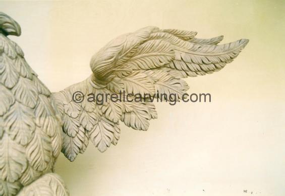 Carved Wood Eagle.