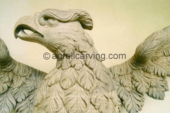 Carved wood Eagle.