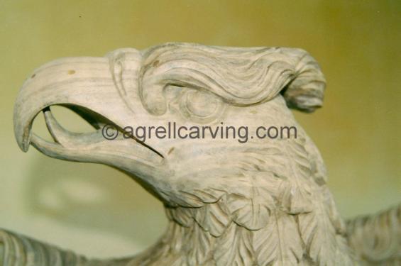 Carved Wood Eagle.