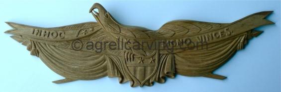 Carved Wood Eagle.