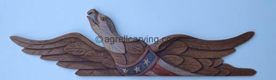 Carved Wood Eagle.