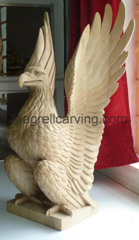 Carved Wood Eagle.