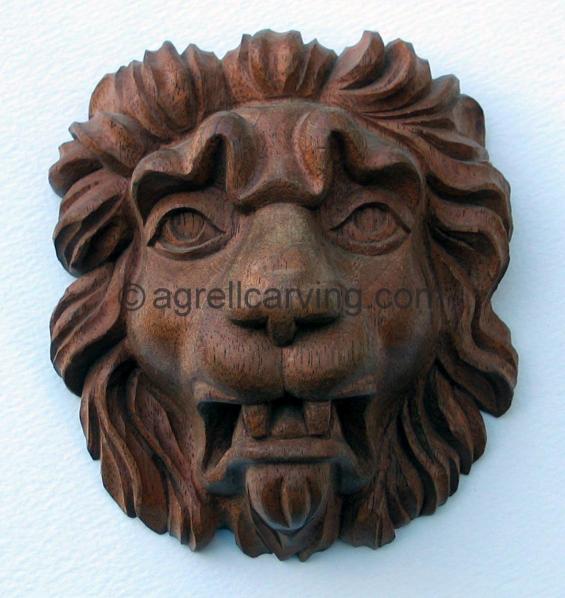 Carved lion.