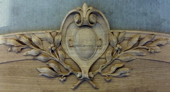 Cartouche in Oak