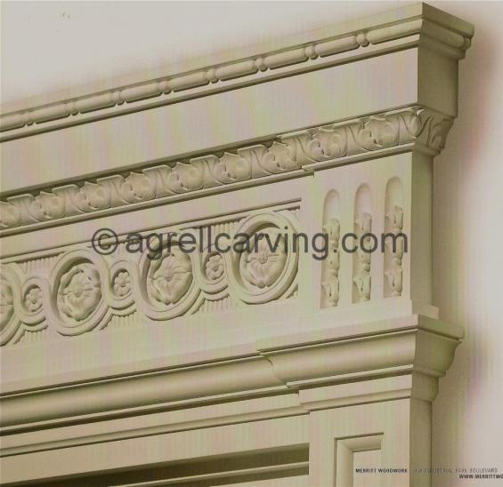 Neoclassical pediment
