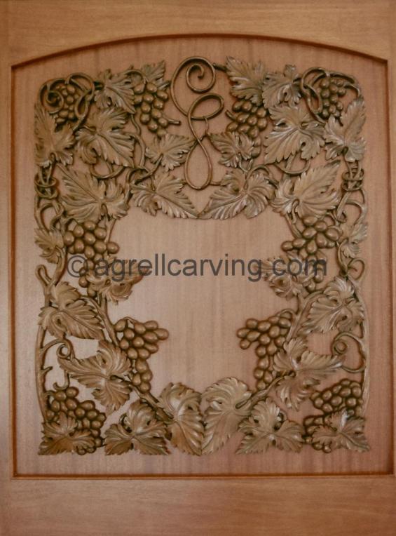 Grape vine door