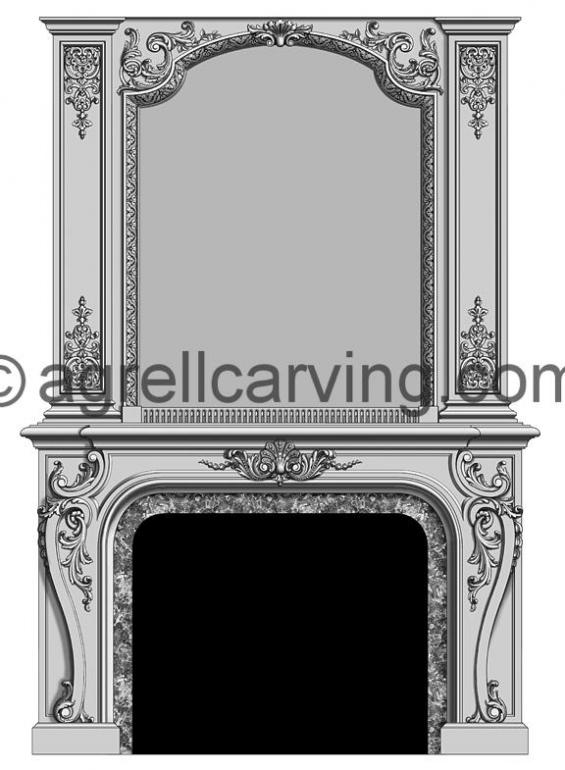 French fireplace