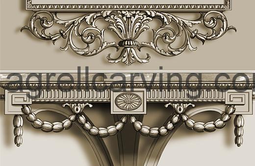 Neoclassical console table