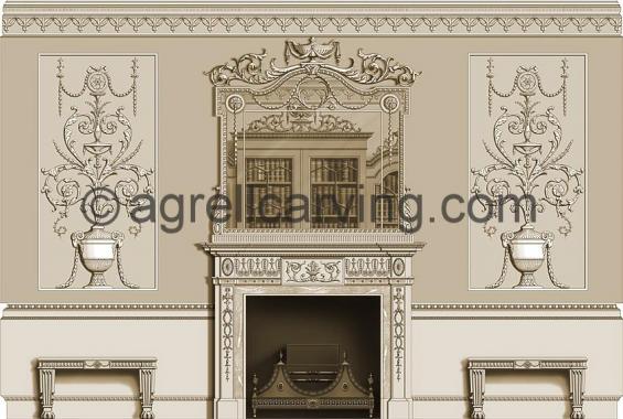 Neoclassical Room (West) by Agrell Architectural Carving LTD