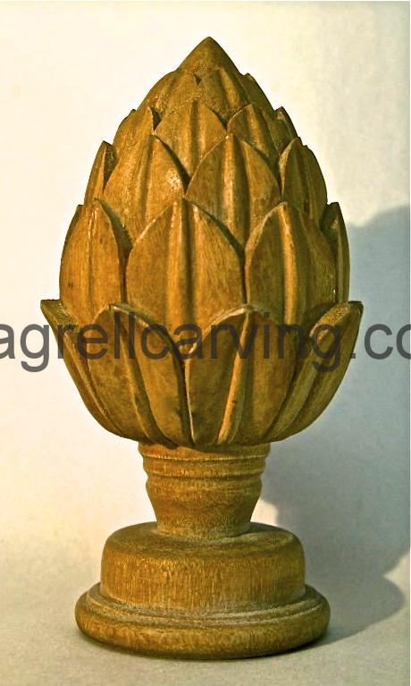 Artichoke finial