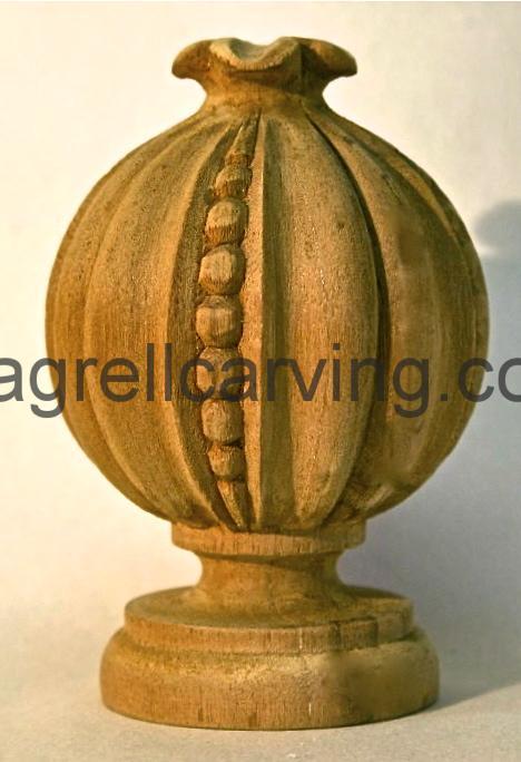 Pomegranate finial