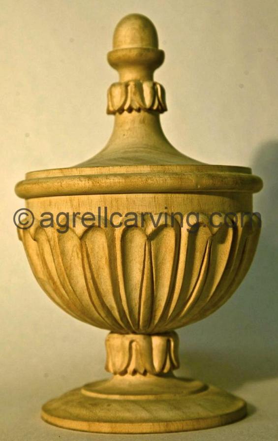 Urn with leaves