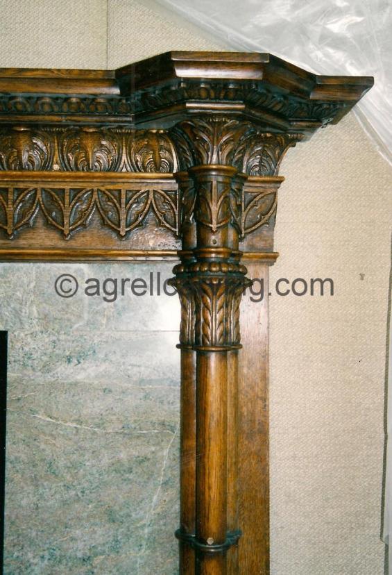 Gothic fire surround