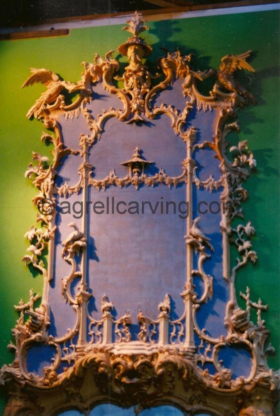 English rococo overmantel 