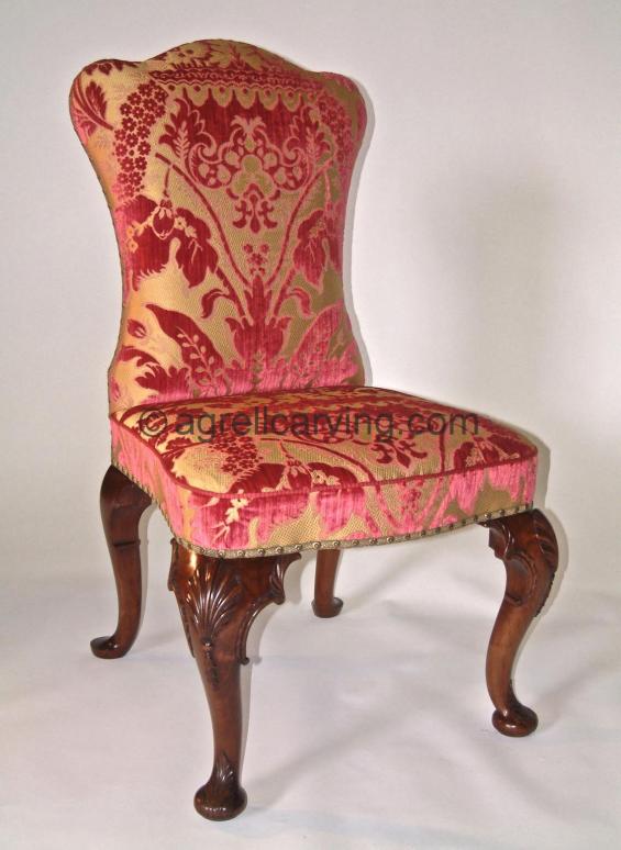 18th Century dining chair for private residence by Agrell woodcarving
