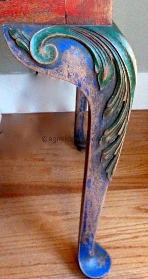  Queen Anne style table leg