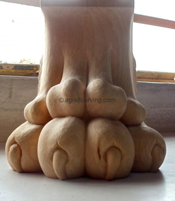Lion paw foot 