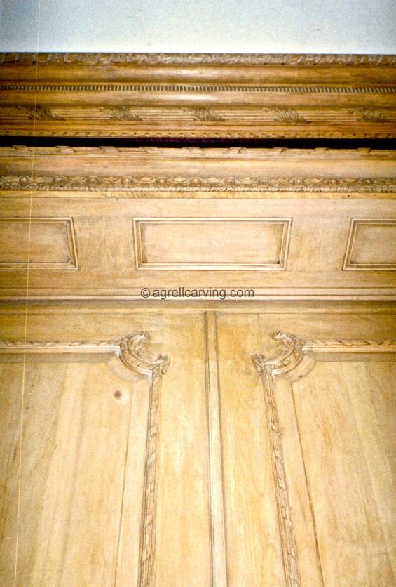 18th Century rococo door and cornice restoration