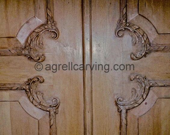 18th Century rococo door restoration