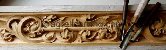 Choir stall carving