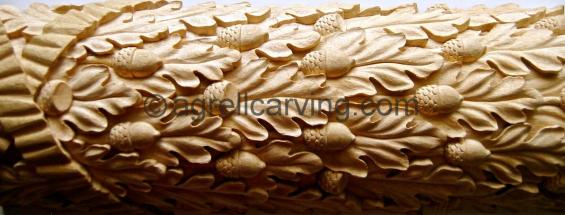 Oak ribbon moulding