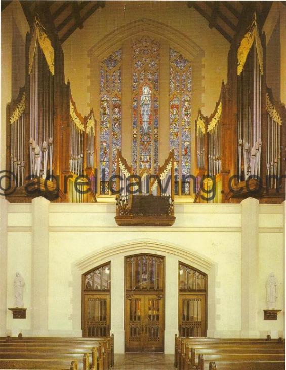 Organ case carving 