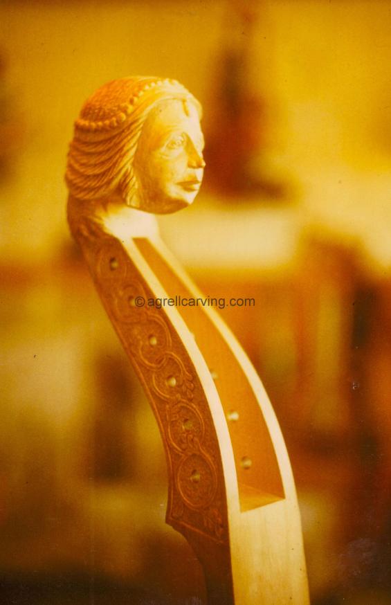 Viol de Gamba Head