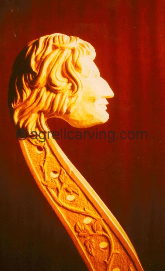 Viol de Gamba Head