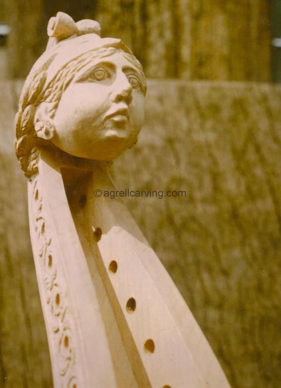 Viol de Gamba Head
